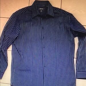 Men's Blue Striped Shirt
